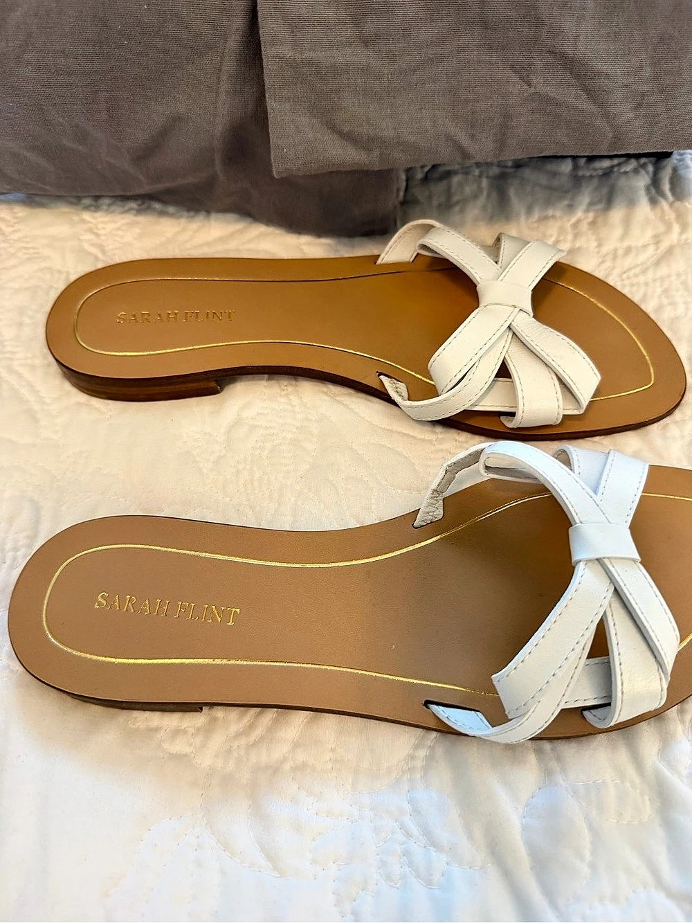 Sarah Flint Mirjana Sandal White & Brown Sandals EU 38